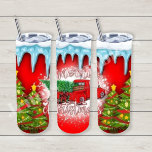 Merry Christmas Truck 20oz Tumbler