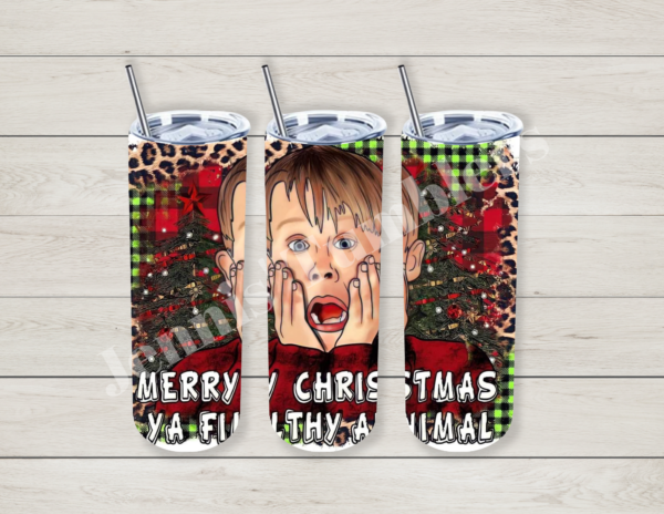 Merry Christmas Ya Filthy Animal 20oz Tumbler