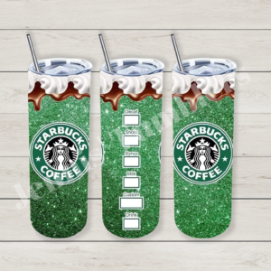 Sparkly Green Coffee Mocha 20oz Tumbler