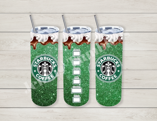 Sparkly Green Coffee Mocha 20oz Tumbler