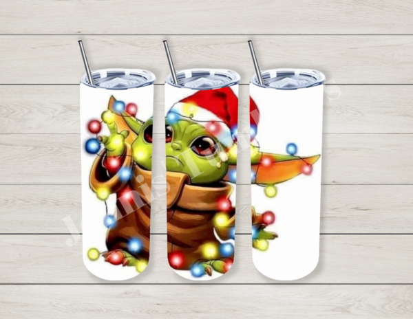 Baby Kid with Christmas Lights 20oz Tumbler