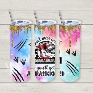 Don't Mess With Mamasaurus 20 oz Tumbler 