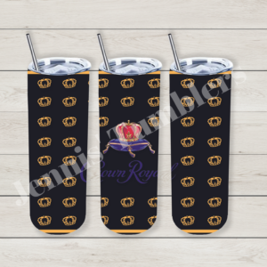 Royal Whiskey with Gold Crowns 20oz Tumbler