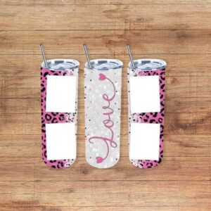 Pink Cheetah Love Custom Frame 20oz Tumbler