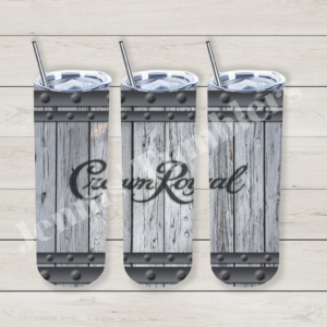 Royal Whiskey Gray Barrel 20oz Tumbler.