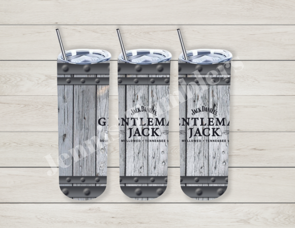 Jack D's White Barrel 20oz Tumbler