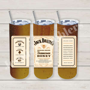 JD Honey Tennessee Whiskey Bottle 20oz Tumbler 