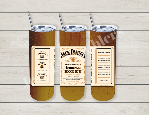 JD Honey Tennessee Whiskey Bottle 20oz Tumbler 