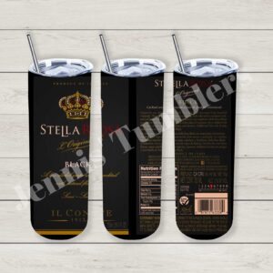 Italian Rosa Black 20oz Tumbler 
