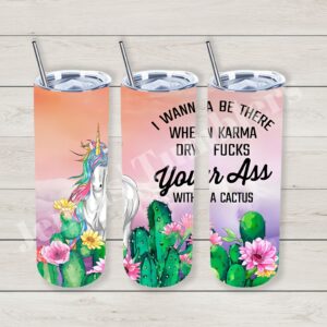 Karma Cactus 20oz Tumbler 