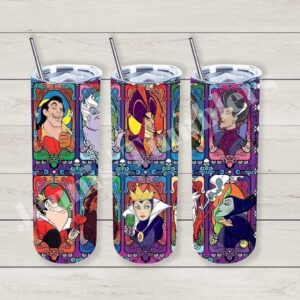 Stained Glass Favorite Villains 20oz Tumbler