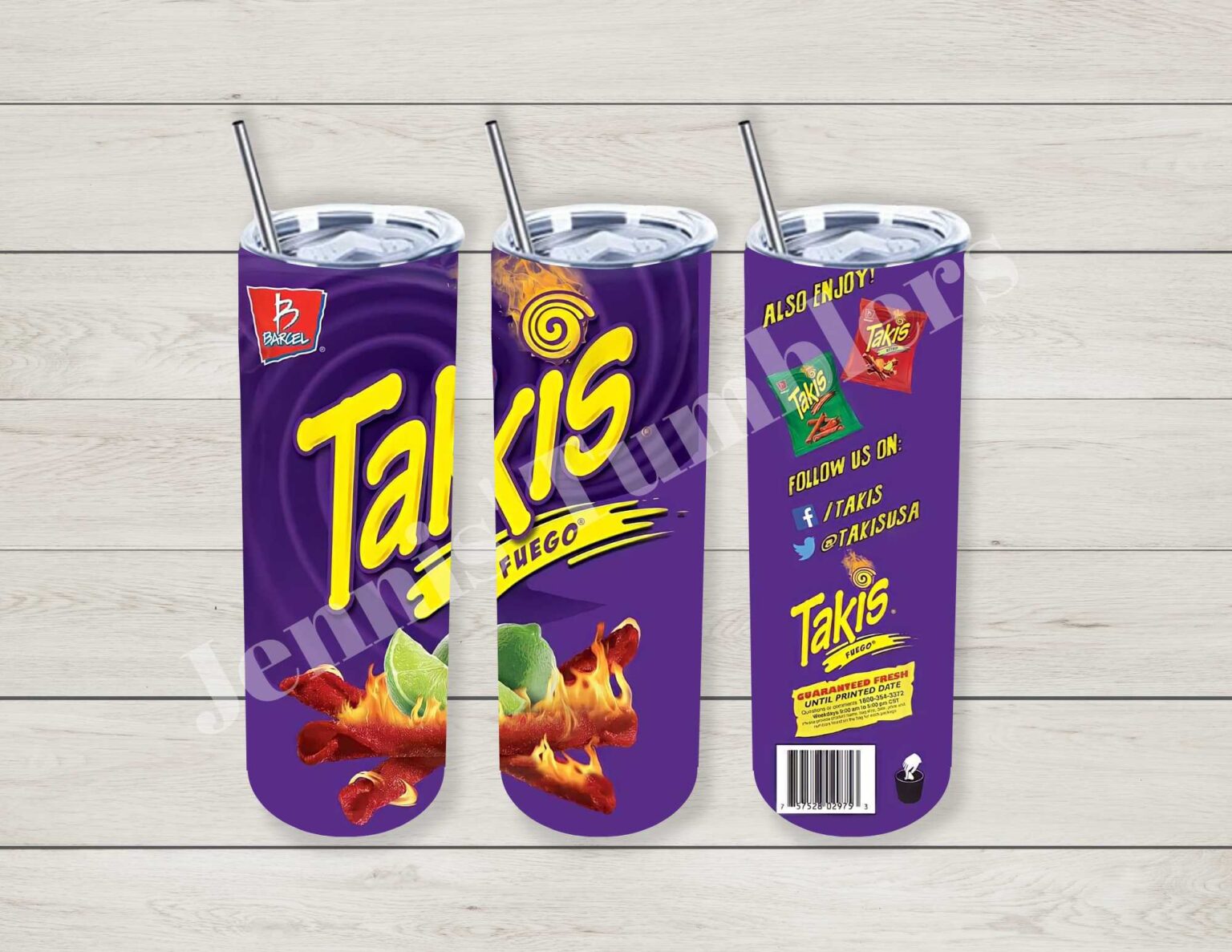 Fuego Rolled Chips 20oz Tumbler Jennis Tumblers