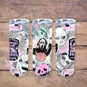 White Masked Man Halloween 20oz Tumbler 