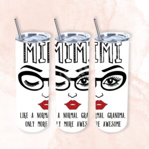 Awesome Mimi Red Lips and Glasses 20oz Tumbler 