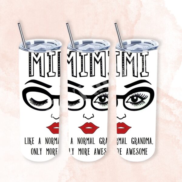 Awesome Mimi Red Lips and Glasses 20oz Tumbler 