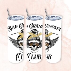 Badass Grandma Skull 20oz Tumbler 