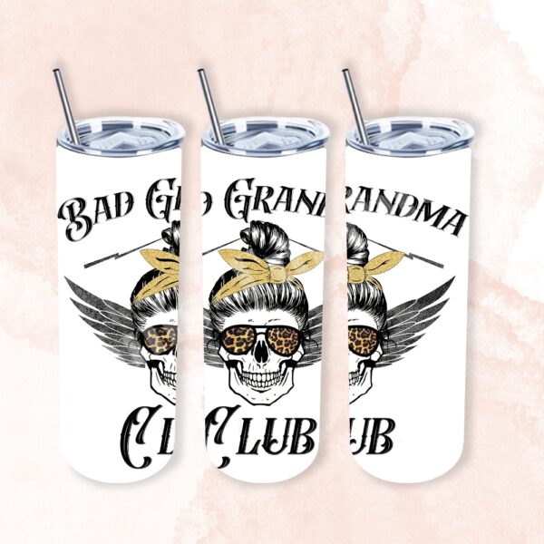 Badass Grandma Skull 20oz Tumbler 