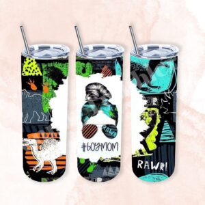 #BoyMom Dino 20oz Tumbler 