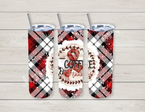 Winter Coffee and Flannel 20oz Tumbler