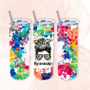 #Grandmalife Colorful 20oz Tumbler 