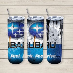 Subaru Blue and Silver  20oz Tumbler 