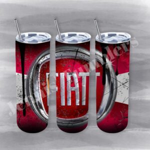 Red Fiat Oil Can 20oz Tumbler 