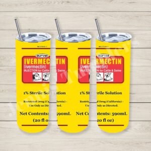 Yellow Ivermectin  20oz Tumbler 