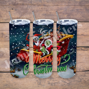 Merry Christmas Sleigh with 6rinch and Jack 20oz Tumbler