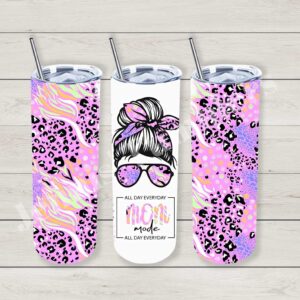 Messy Bun Mom Mode 20 oz Tumbler 