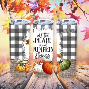 Plaid Fall Tumbler