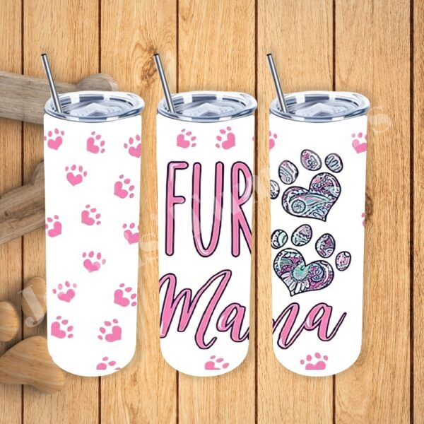 Pink Fur Mama 20oz Tumbler 