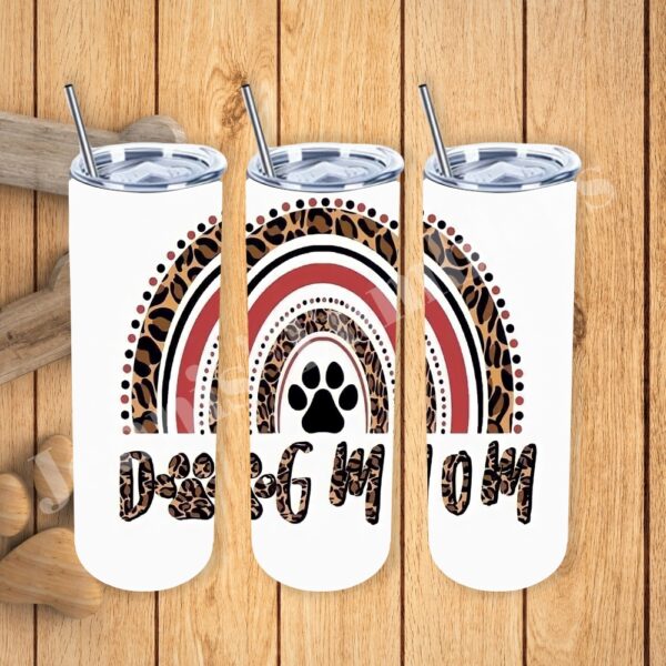 Dog Mom Paw and Cheetah 20oz Tumbler 