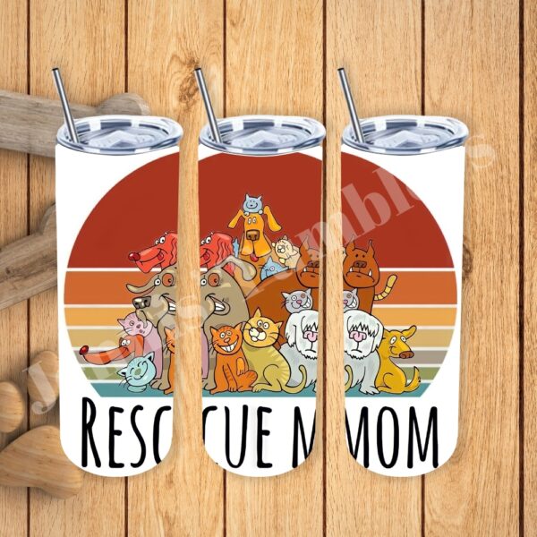 Rescue Pet Mom 20oz Tumbler 