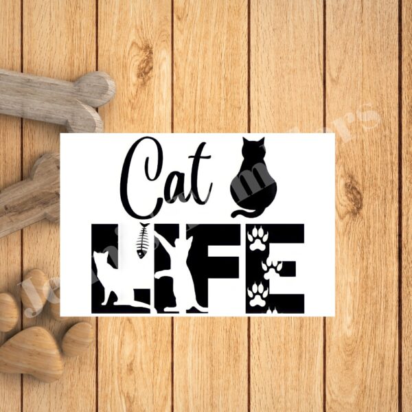 Cat Life 20oz Tumbler  - Image 2