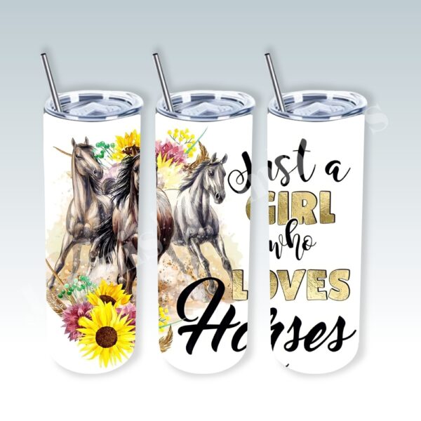 Just a Girl Who Loves Horses 20oz Tumbler 