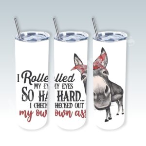 Donkey Eye Roll 20oz Tumbler 