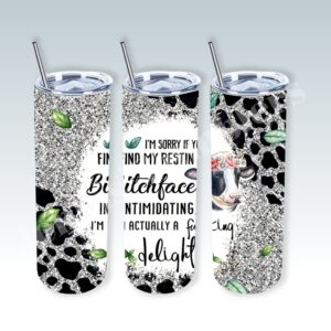 Cow Resting B Face 20oz Tumbler 