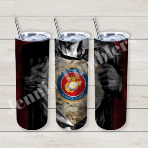 Super Hero Marines 20oz Tumbler 