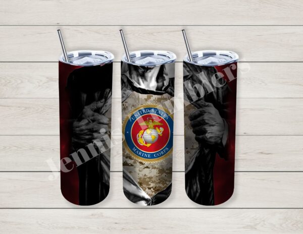 Super Hero Marines 20oz Tumbler 
