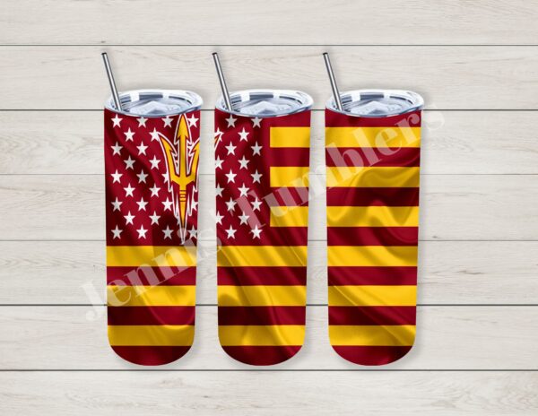 Arizona College Red and Yellow Flag 20oz Tumbler 