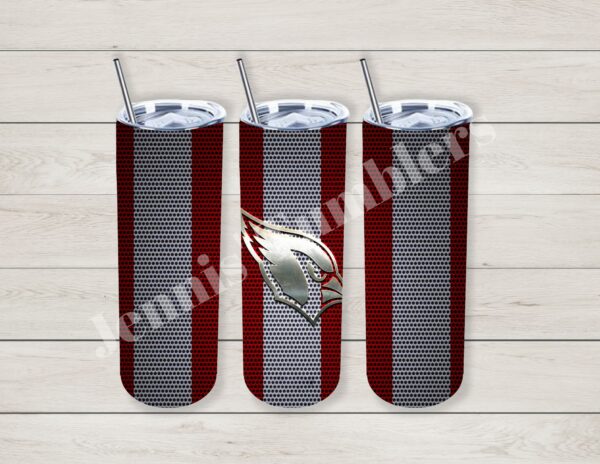 Arizona Football Maroon and Gray Lines 20oz Tumbler 