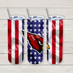 Arizona Football American Flag 20oz Tumbler 