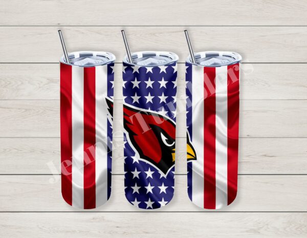 Arizona Football American Flag 20oz Tumbler 