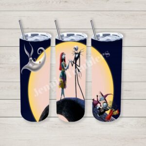 NB4C Jack, Sally, and Zero by Moonlight 20 oz Tumbler