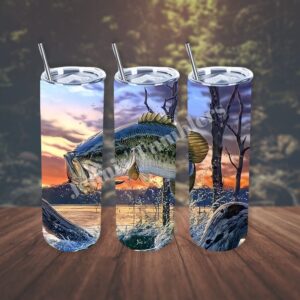 Fish with Sunset 20oz Tumbler 