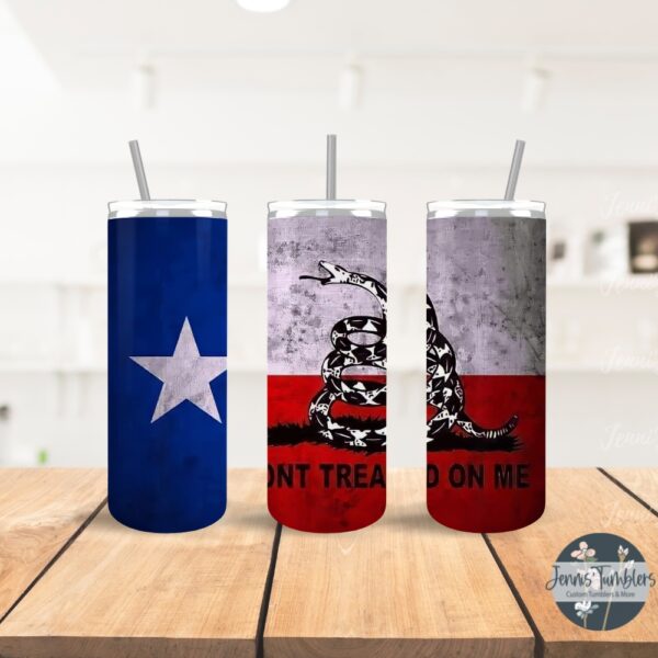 Texas Flag Don't Tread on Me 20oz Tumbler 