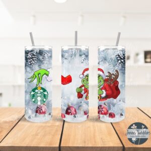 Star Coffee Bucks Christmas Ornament 20oz Tumbler 