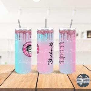 Star Coffee Bucks Pink Drizzle 20oz Tumbler 