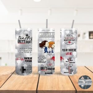 Gray Bubble Gray's Hospital 20oz Tumbler 