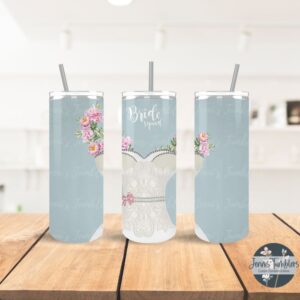 Bride Squad Blue 20 oz Tumbler